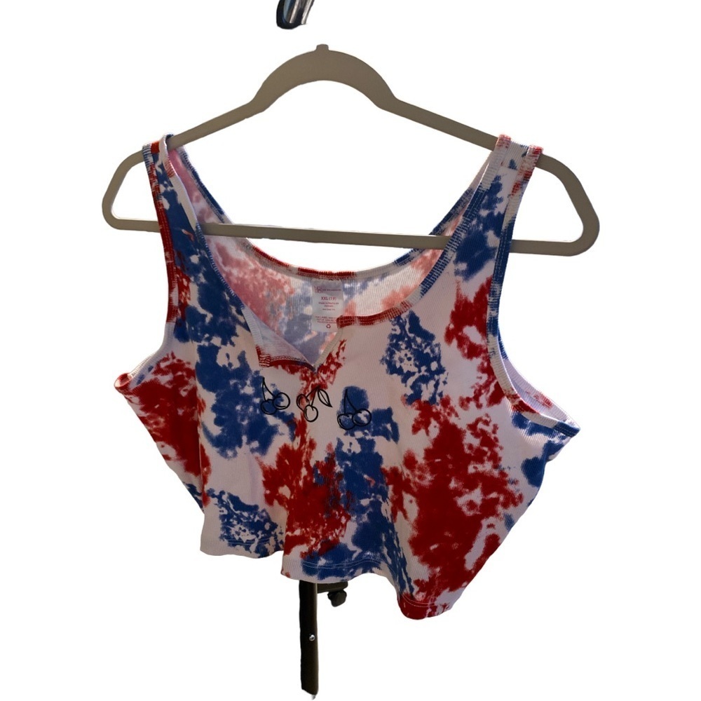 NO boundaries crop top with cherries Size XXL